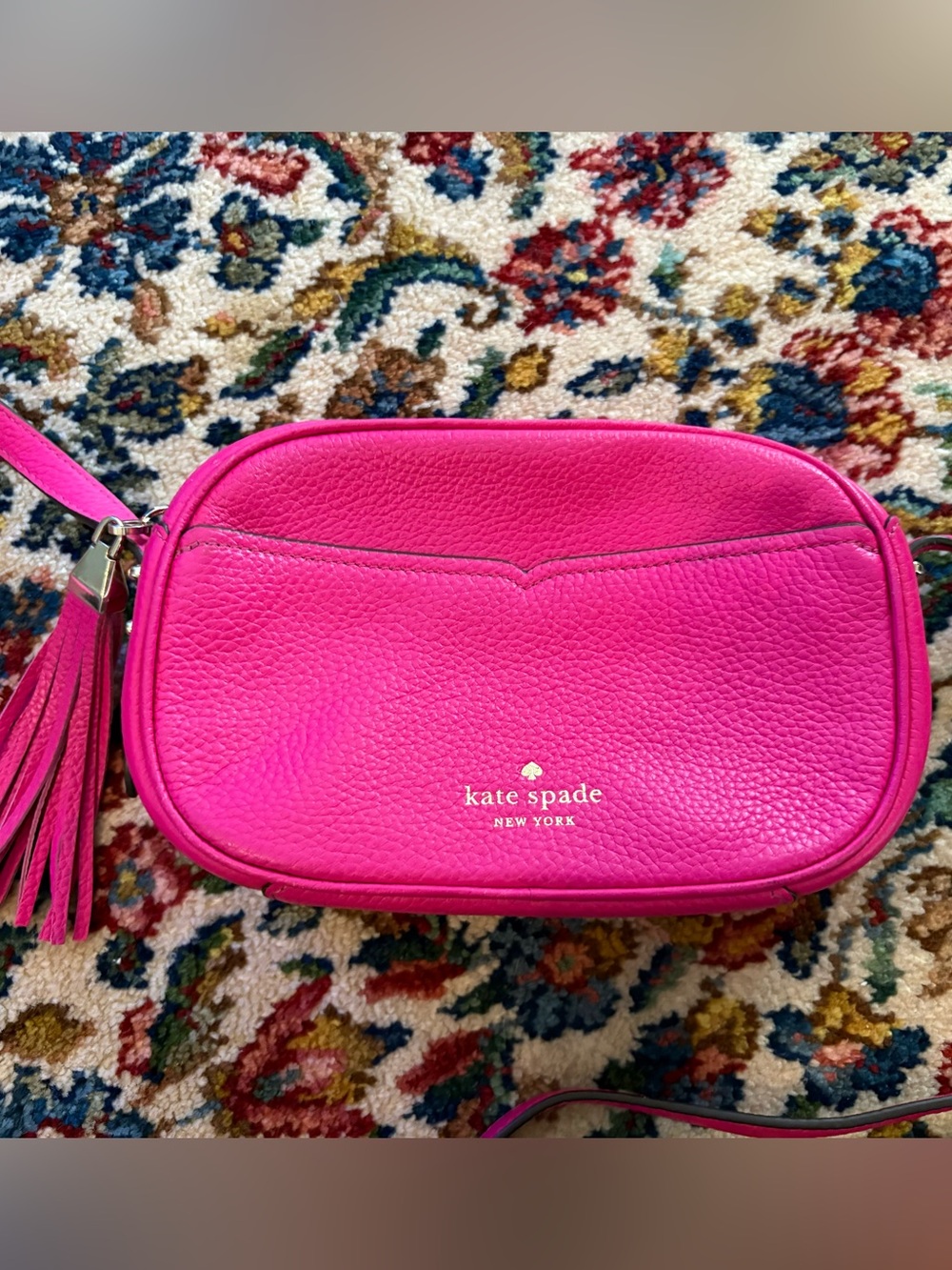 Kate Spade Kourtney Camera Bag Crossbody Pebbled Leather Excellent Condition - Picture 5 of 6
